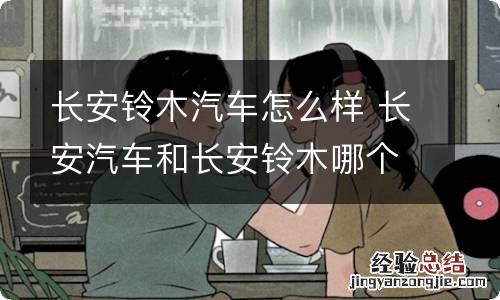 长安铃木汽车怎么样 长安汽车和长安铃木哪个质量好