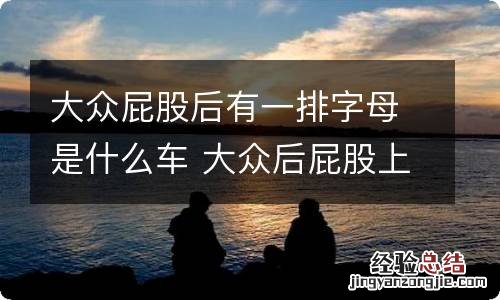 大众屁股后有一排字母是什么车 大众后屁股上一串字母的是什么车