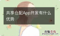 共享仓配App开发有什么优势