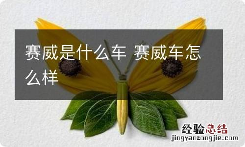 赛威是什么车 赛威车怎么样