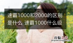 速霸1000和2000的区别是什么 速霸1000什么级别