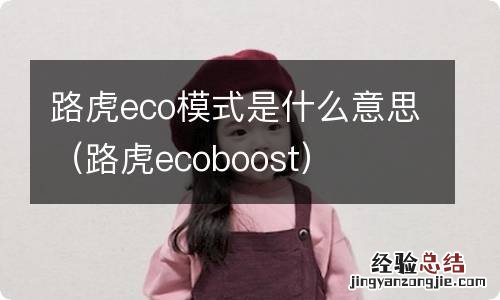 路虎ecoboost 路虎eco模式是什么意思