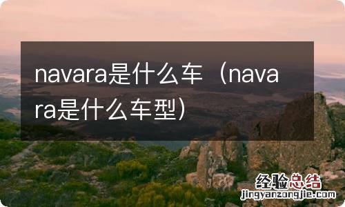 navara是什么车型 navara是什么车