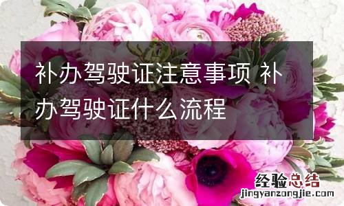 补办驾驶证注意事项 补办驾驶证什么流程