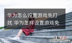 华为怎么设置游戏免打扰 华为怎样设置游戏免打扰