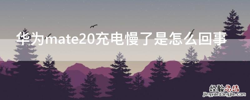 华为mate20充电慢了是怎么回事 华为mate20充电很慢怎么回事