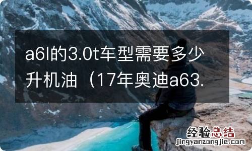 17年奥迪a63.0t加多少升机油 a6l的3.0t车型需要多少升机油