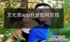 文化类app开发如何变现