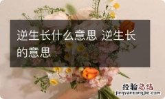 逆生长什么意思 逆生长的意思