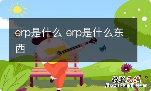 erp是什么 erp是什么东西