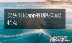 皮肤测试app有哪些功能特点