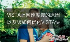 VISTA上网速度慢的原因以及该如何优化VISTA快速上网