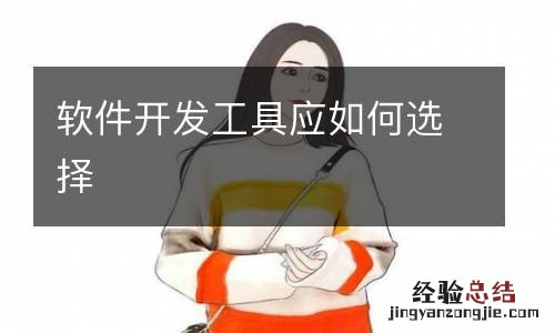 软件开发工具应如何选择