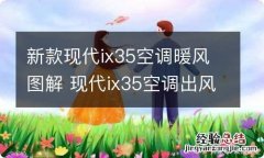 新款现代ix35空调暖风图解 现代ix35空调出风口图片