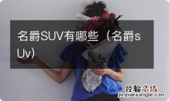 名爵sUv 名爵SUV有哪些