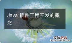 Java 插件工程开发的概念