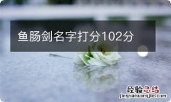 鱼肠剑名字打分102分