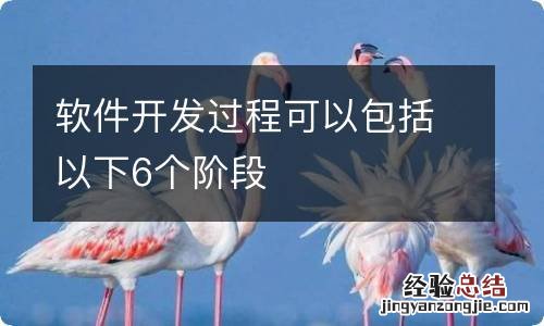 软件开发过程可以包括以下6个阶段