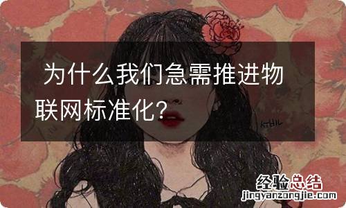 为什么我们急需推进物联网标准化？