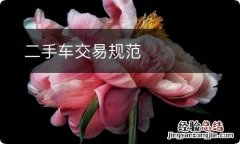 二手车交易规范