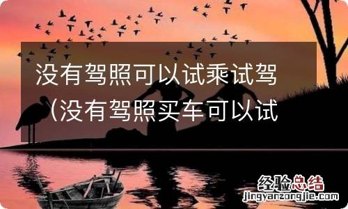 没有驾照买车可以试驾吗 没有驾照可以试乘试驾