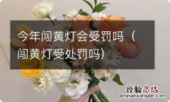 闯黄灯受处罚吗 今年闯黄灯会受罚吗