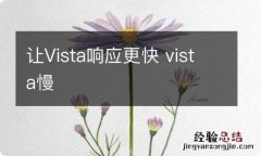 让Vista响应更快 vista慢