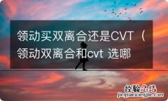 领动双离合和cvt 选哪个 领动买双离合还是CVT