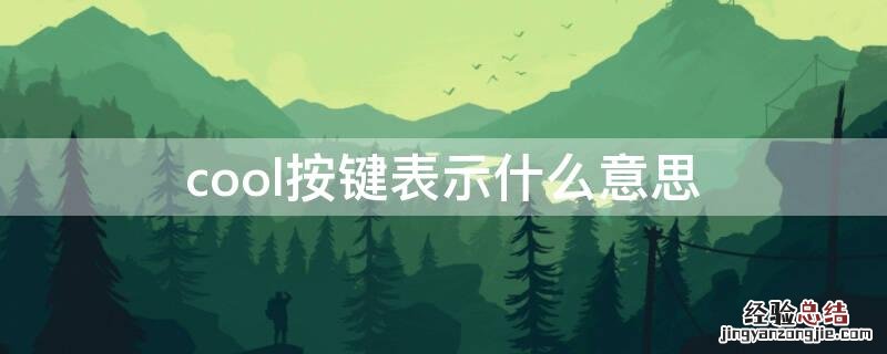 cool按键表示什么意思