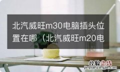 北汽威旺m20电脑检测插头在哪里 北汽威旺m30电脑插头位置在哪