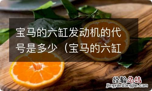 宝马的六缸发动机的代号是多少号 宝马的六缸发动机的代号是多少