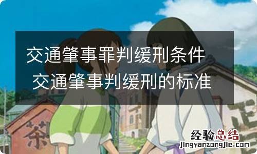 交通肇事罪判缓刑条件 交通肇事判缓刑的标准