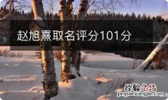 赵旭熹取名评分101分