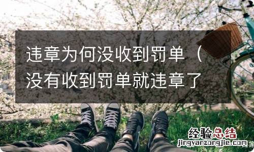 没有收到罚单就违章了 违章为何没收到罚单