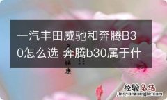 一汽丰田威驰和奔腾B30怎么选 奔腾b30属于什么车型