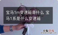 宝马1m变速箱是什么 宝马1系是什么变速箱