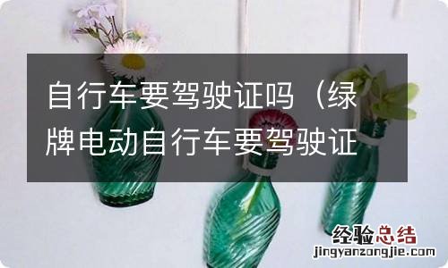 绿牌电动自行车要驾驶证吗 自行车要驾驶证吗