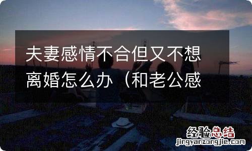 和老公感情不合想离婚怎么办 夫妻感情不合但又不想离婚怎么办