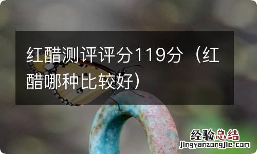 红醋哪种比较好 红醋测评评分119分