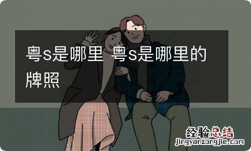 粤s是哪里 粤s是哪里的牌照