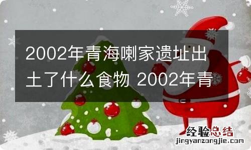 2002年青海喇家遗址出土了什么食物 2002年青海喇家遗址出土了什么食物呢