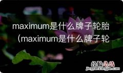 maximum是什么牌子轮胎多少钱 maximum是什么牌子轮胎