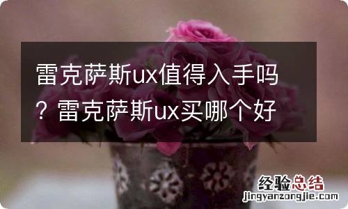 雷克萨斯ux值得入手吗? 雷克萨斯ux买哪个好