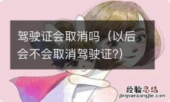 以后会不会取消驾驶证? 驾驶证会取消吗