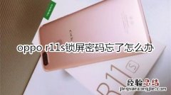 oppo r11s锁屏密码忘了怎么办