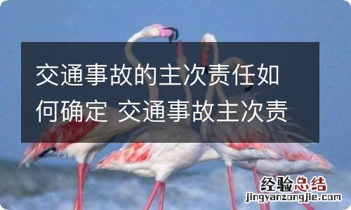 交通事故的主次责任如何确定 交通事故主次责任划分谁定