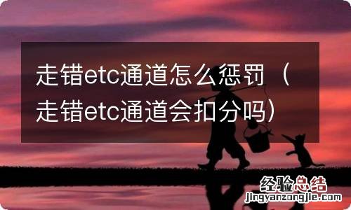 走错etc通道会扣分吗 走错etc通道怎么惩罚