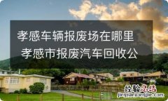 孝感车辆报废场在哪里 孝感市报废汽车回收公司