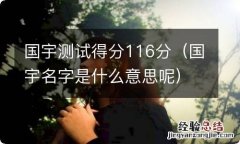 国宇名字是什么意思呢 国宇测试得分116分