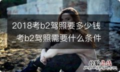 2018考b2驾照要多少钱_考b2驾照需要什么条件